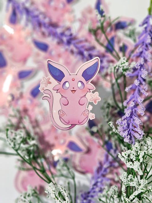 Pink Fox Vinyl Sticker