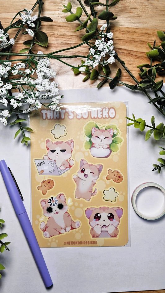 That's So Neko Sticker Sheet