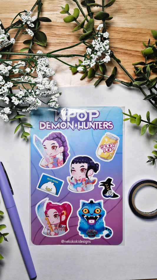 Kpop Demon Hunters Sticker Sheet