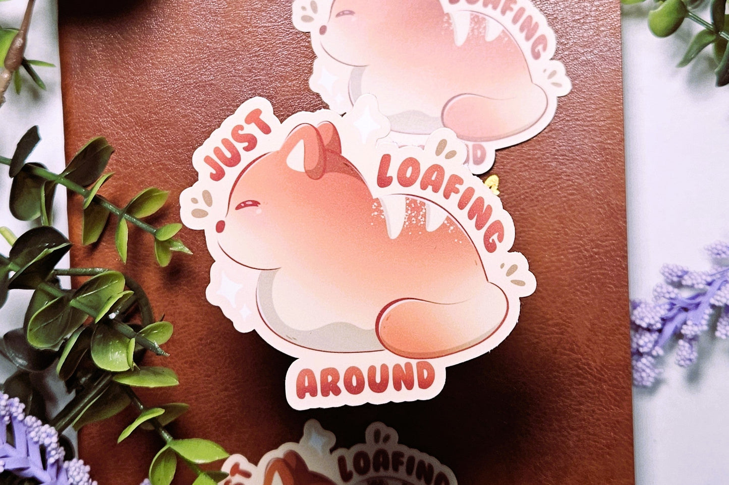 Loafing Around Vinyl Sticker