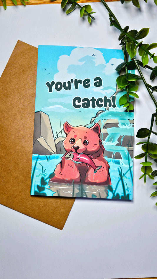 You're A Catch Greeting Card