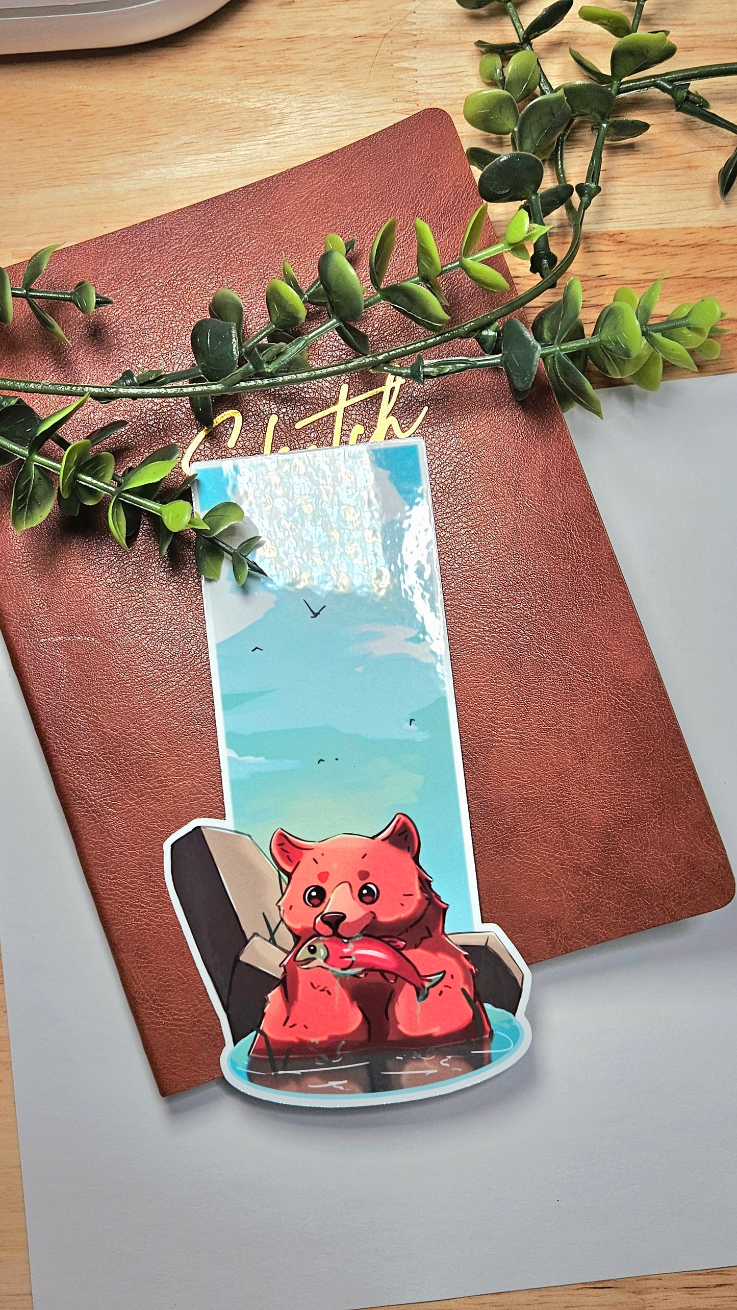 Salmon Bear Bookmark
