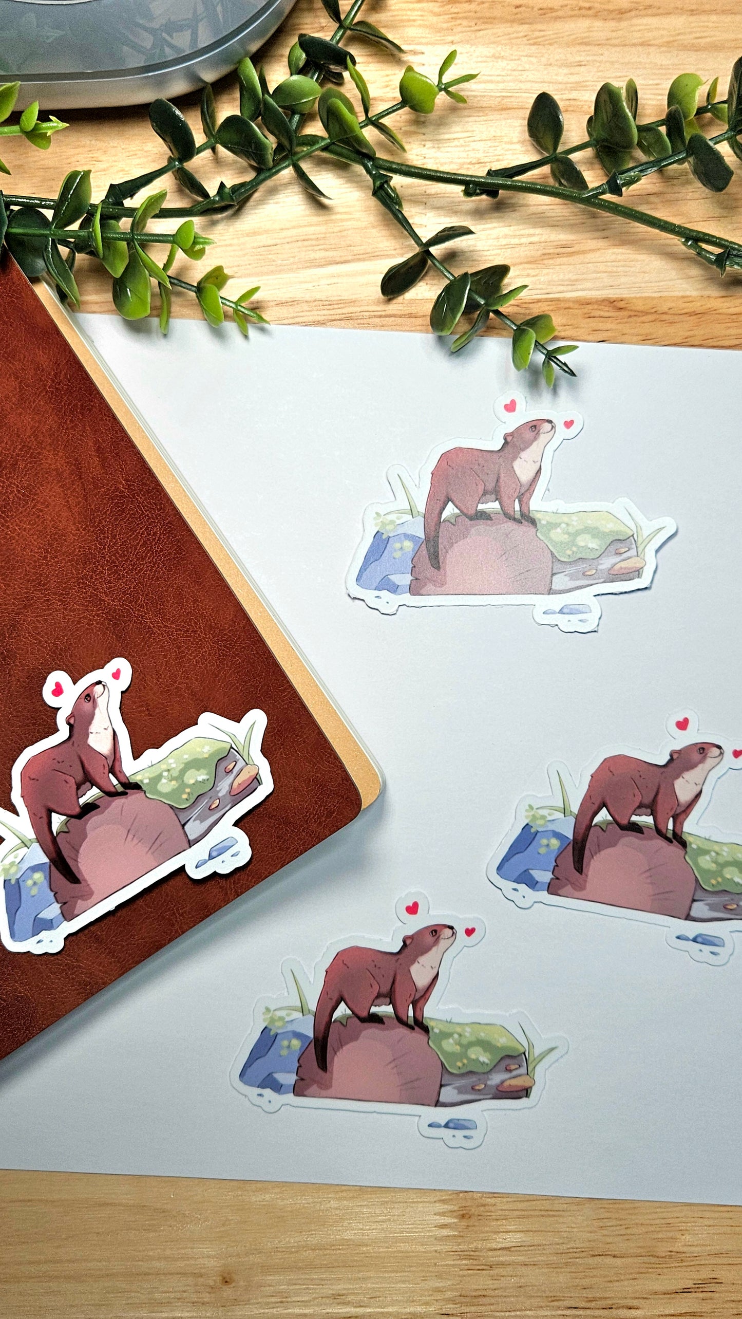 Otter-ly Cute Vinyl Sticker