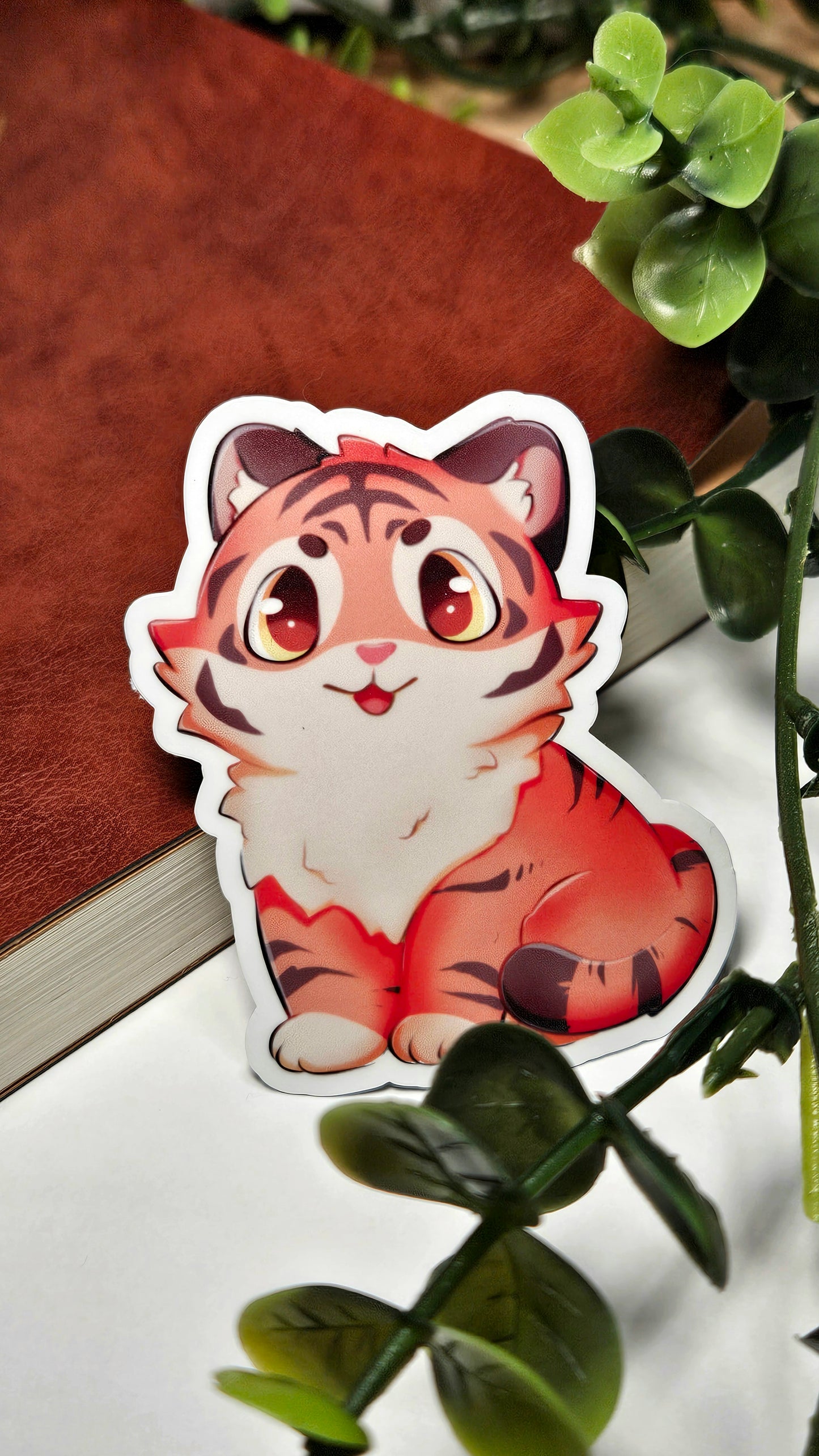 Cute Tiger vinyl sticker