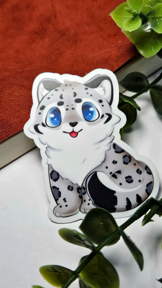 Snow Leopard vinyl sticker