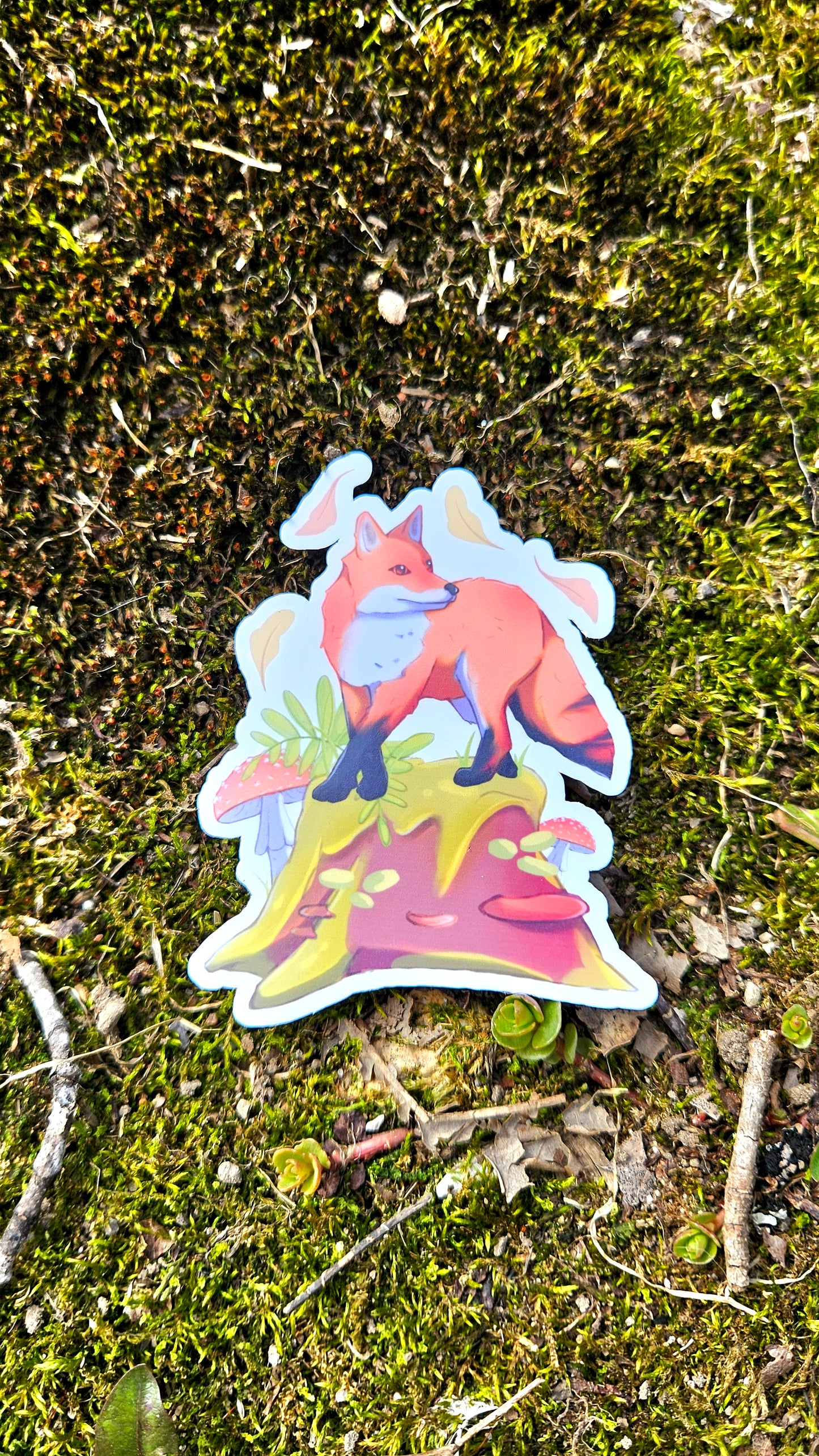 Forest Fox Vinyl Sticker