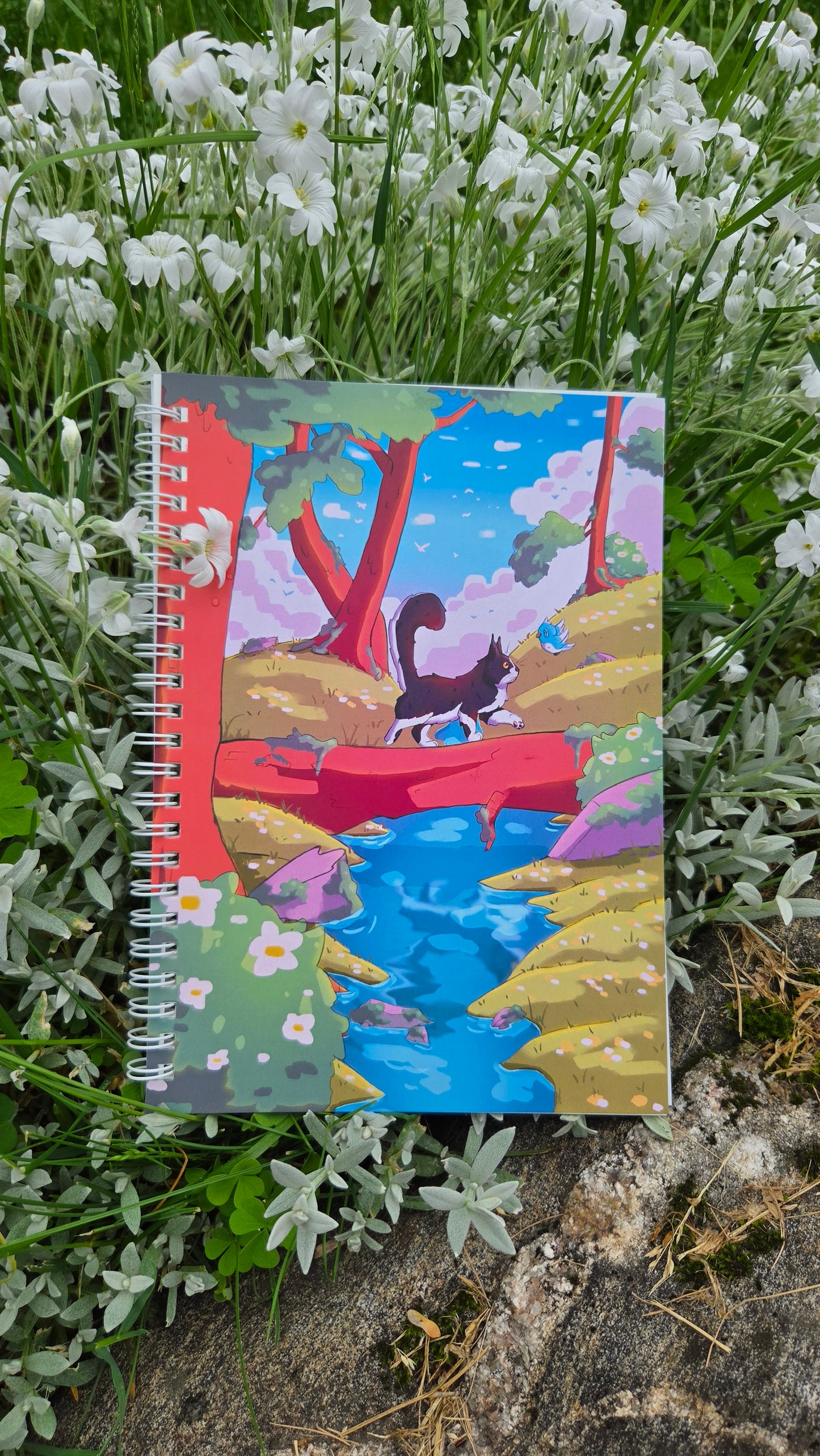 Along the Woodland River Sticker Book | A5 Sticker Album for Collectors & Journaling