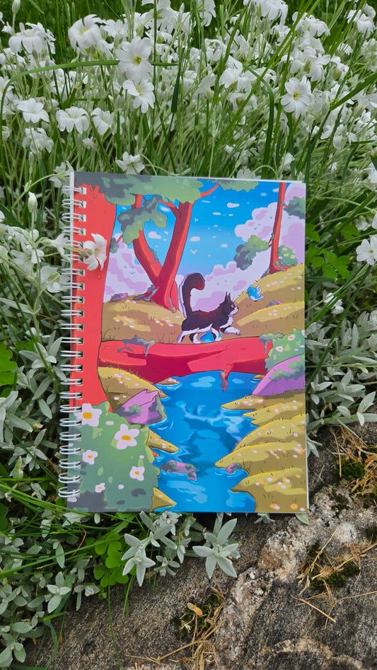 Along the Woodland River Sticker Book | A5 Sticker Album for Collectors & Journaling