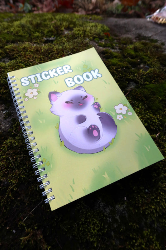 Sleepy Cat Sticker Book