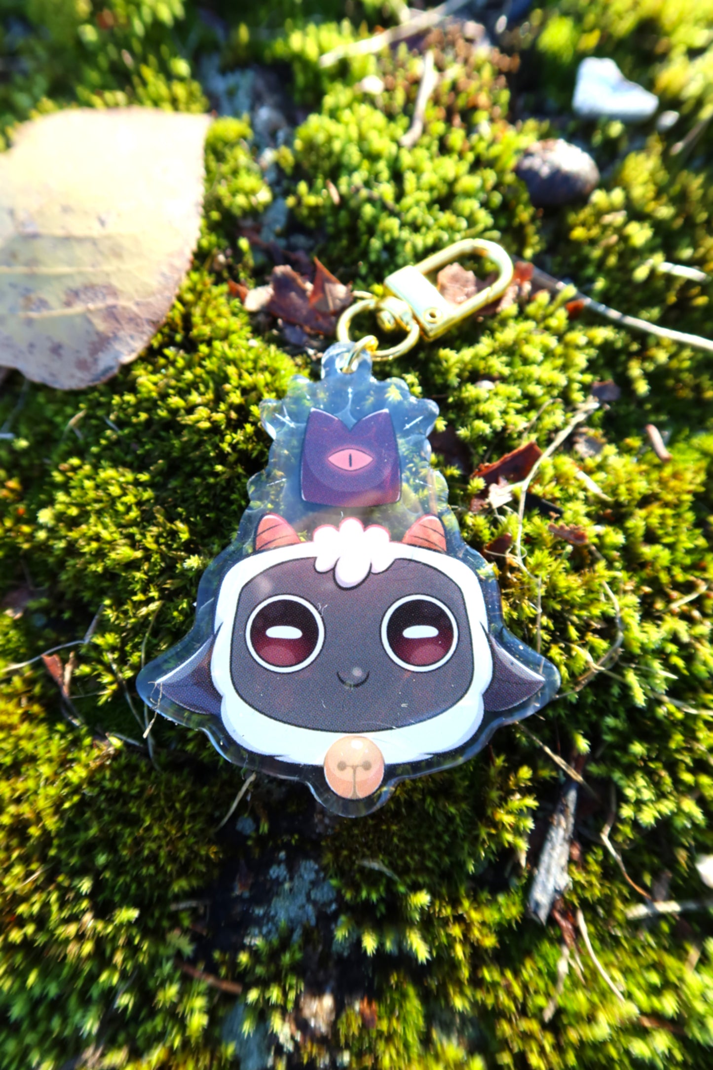 Possessed Lamb Double Sided Acrylic Keychain