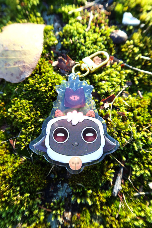 Possessed Lamb Double Sided Acrylic Keychain