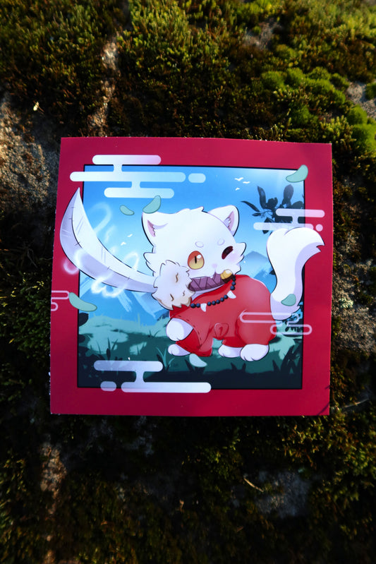 Square 6x6 Inuyasha Print