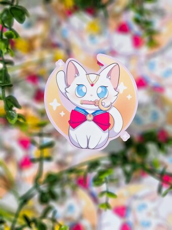 Pretty Moon Cat Vinyl Sticker